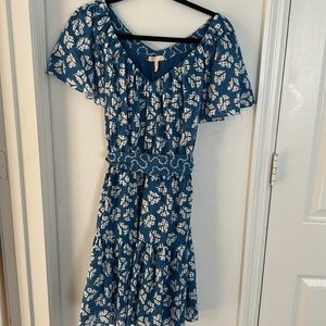REBECCA TAYLOR Women’s Dress Size Medium with Sash/Belt.   Length 36 inches